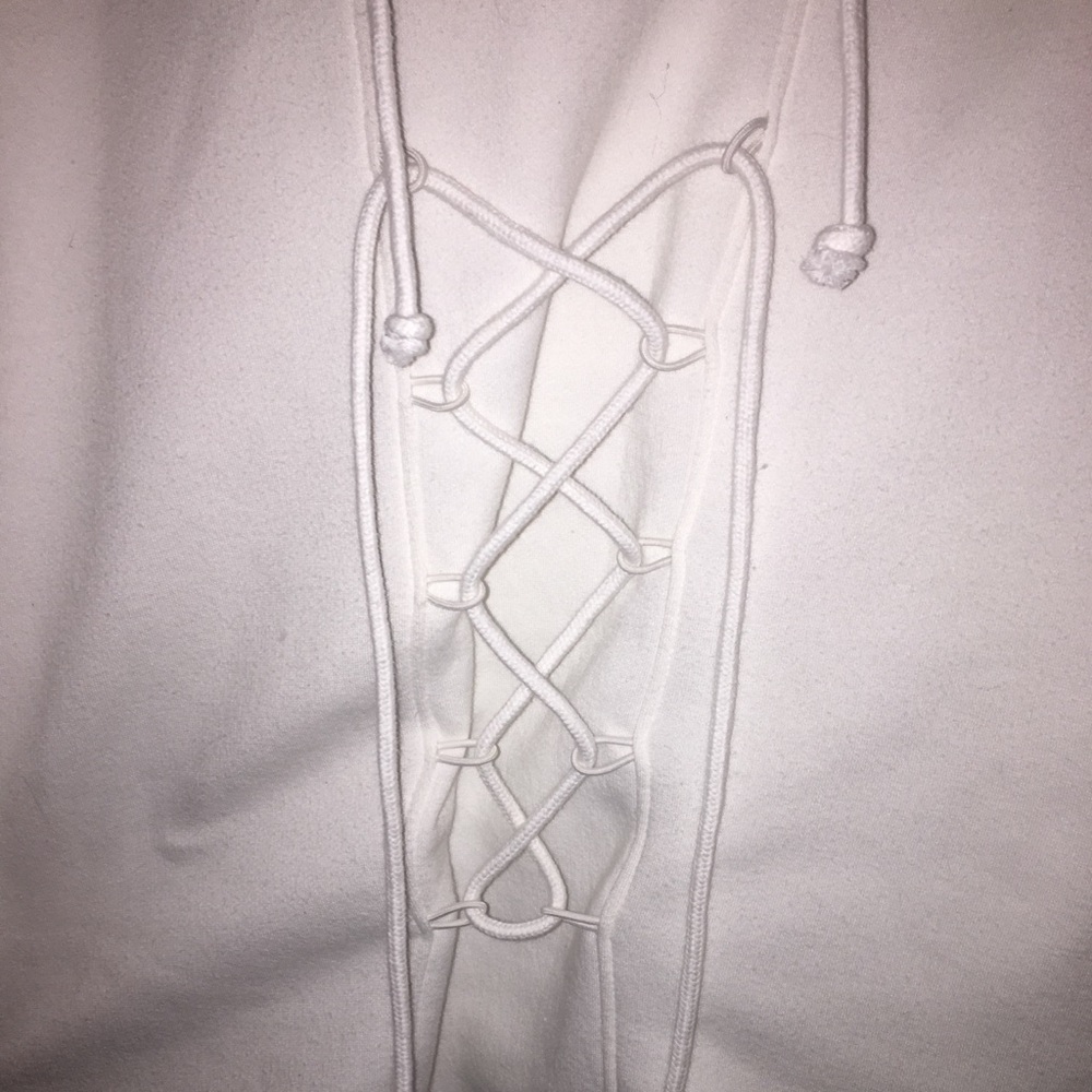 White Women’s Hoodie/Sweatshirt, long sleeved, 4/S - Picture 3 of 5